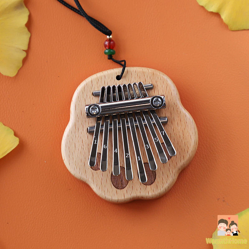 เครื่องดนตรีเปียโนนิ้วโป้ง คาลิมบา คริสตัลใส ขนาดเล็ก 8 คีย์ kalimba เครื่องดนตรีอะคูสติก แบบใส คีย์บอร์ คริสตัลแบร์