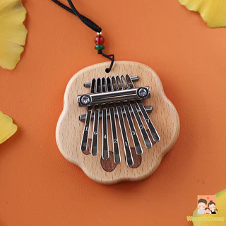 เครื่องดนตรีเปียโนนิ้วโป้ง คาลิมบา คริสตัลใส ขนาดเล็ก 8 คีย์ kalimba เครื่องดนตรีอะคูสติก แบบใส คีย์บอร์ คริสตัลแบร์