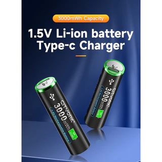1.5v aa/aaa แบตเตอรี่แบบชาร์จ Type-C ชาร์จอินเตอร์เฟซ แบตเตอรี่แบบชาร์จ USB สำหรับอุปกรณ์ทั่วไป