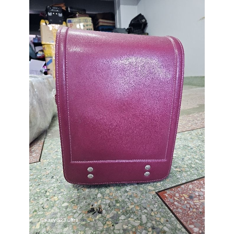 กระเป๋านักเรียนญี่ปุ่น สีแดงชมพู (E86)