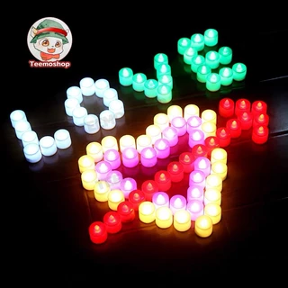 โคมไฟเทียน LED เป็นเนื้อเทียนไขหอมแท้ เทียนอิเล็กทรอนิกส์ เทียนปลอม led candle ไม่มีเปลวไฟและควัน