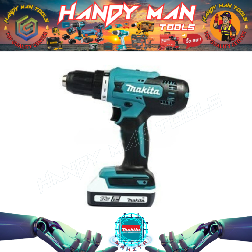 MAKITA รุ่น DF488D005 สว่านไขควงไร้สาย 18 โวลต์ รวมแบตเตอรี่และแท่นชาร์จ ขนาด 1/2 นิ้ว (สินค้ามีคุณภ