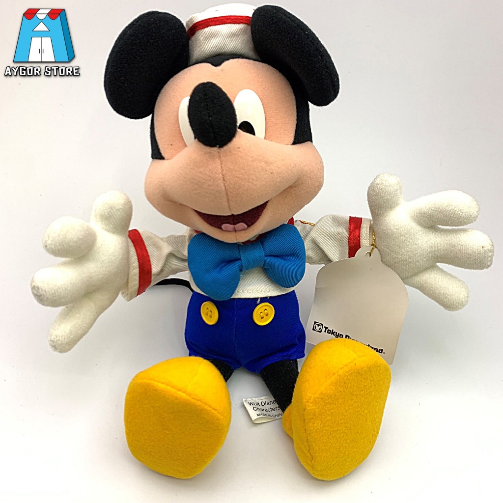 Donald's Wackey มิกกี้เมาส์ Mickey Mouse  ใส่ชุดโดนัลด์ดั๊ก Donald Duck limited ของสะสม ของมือสอง ลิทสิทธิ์แท้จากญี่ปุ่น