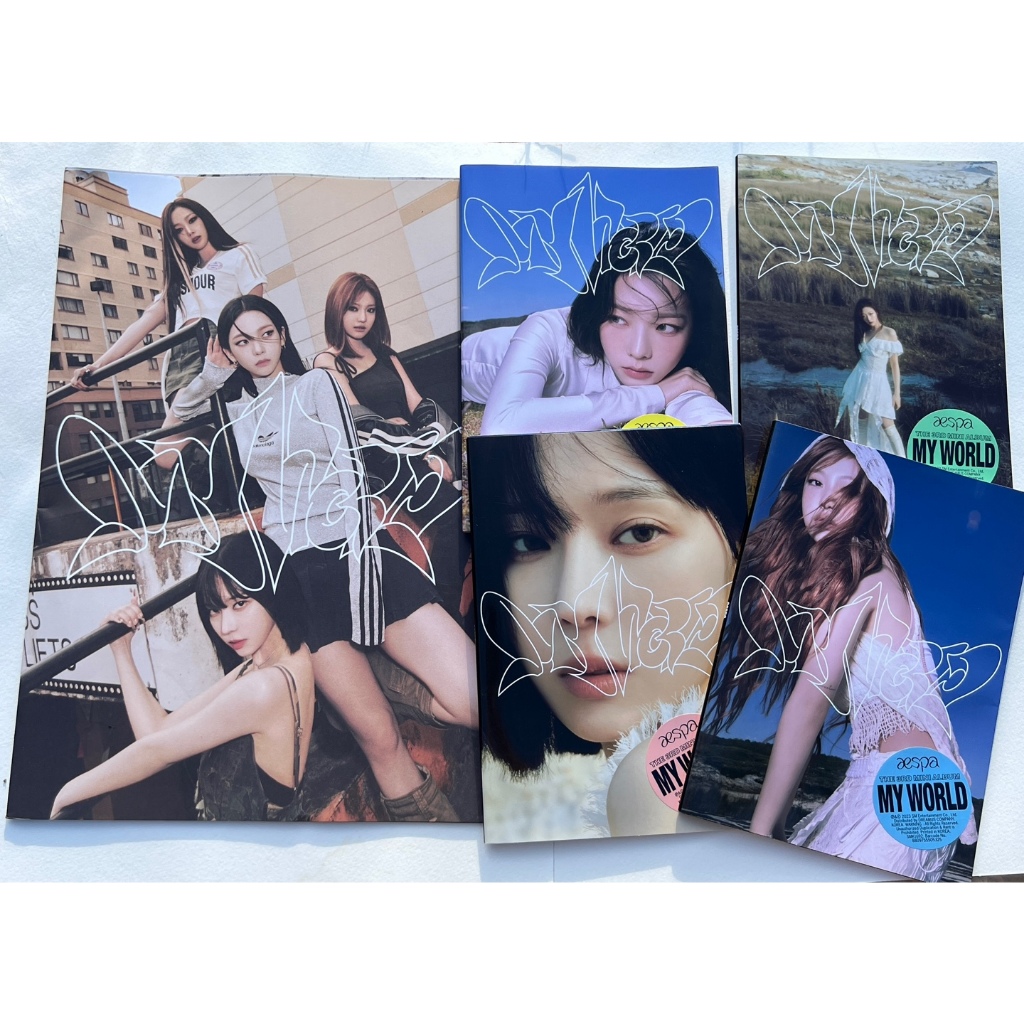 [พร้อมส่ง] อัลบั้ม aespa The 3rd Mini Album〖MY WORLD〗Tabloid, Intro VER. ไม่แกะ / แกะแล้ว /เปล่า