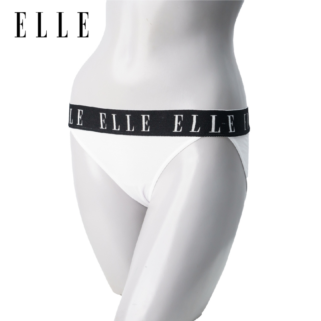 ELLE กางเกงใน LU1312 เกรดA ของแท้ รูปแบบ SEXY ผ้าคอตตอนสแปนเด็กส์ ขอเอวกว้างทอลาย