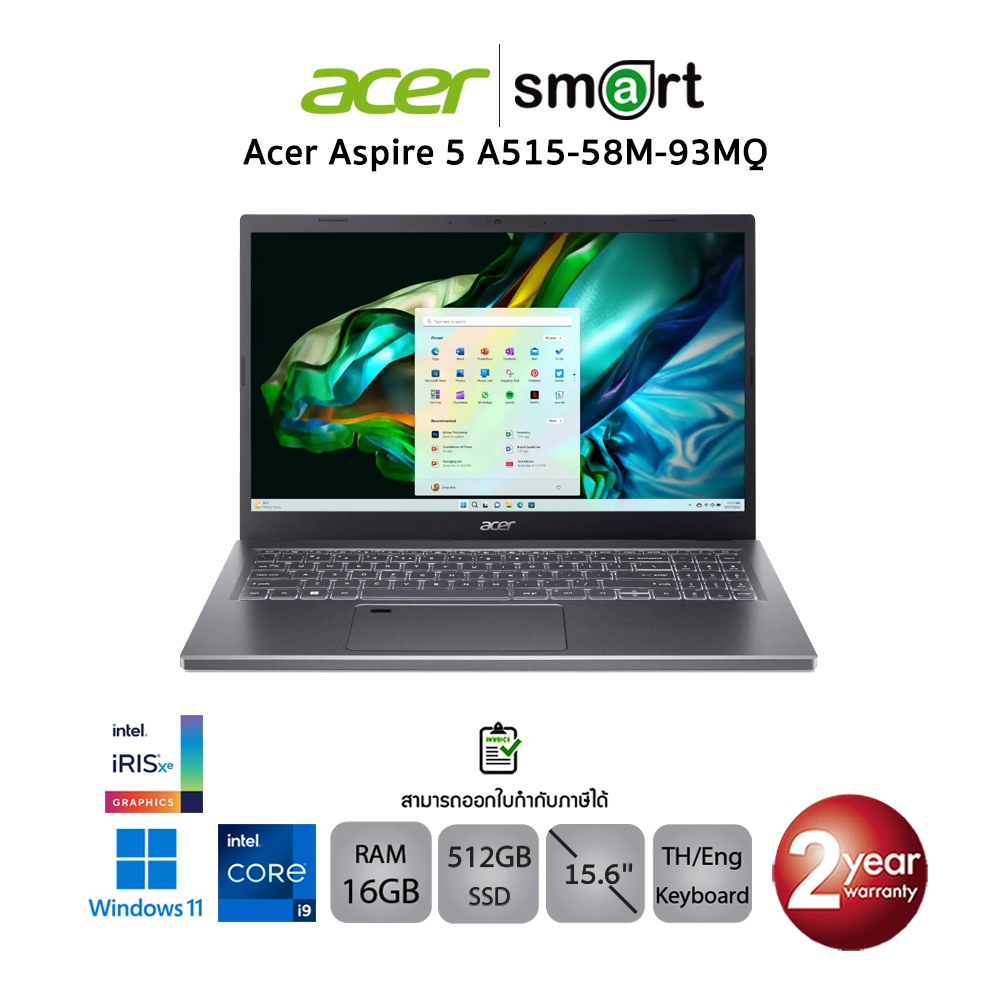 Acer ASPIRE 5 A515-58M-93MQ(NXKQ8ST001) i9-13900H/16GB/512GB/15.6"/ Intel Iris Xe Graphics/win11(STE
