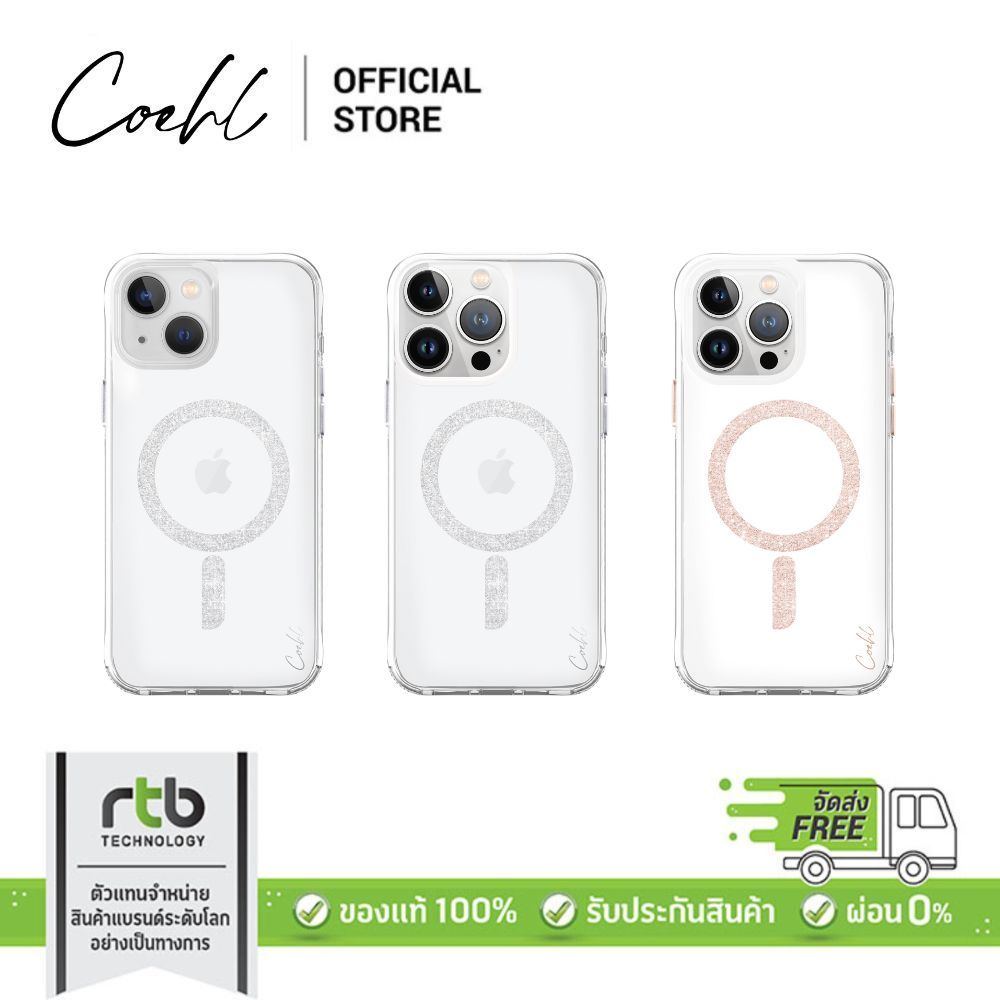 Coehl เคสสำหรับ iPhone 15/15 Pro/15 Pro Max รุ่น Glace (MagClick™ Magnetic Charging Compatible) by RTB