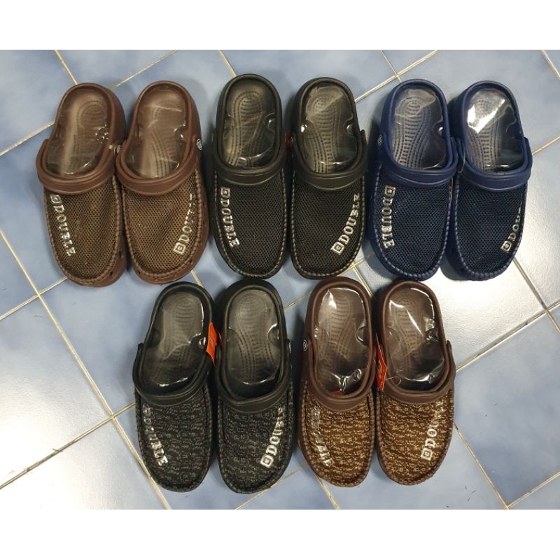 รองเท้าลำลองแบบเปิดส้น งานยางนิ่ม รองเท้าแตะแบบสวม ใส่ได้ทั้งชายและหญิง