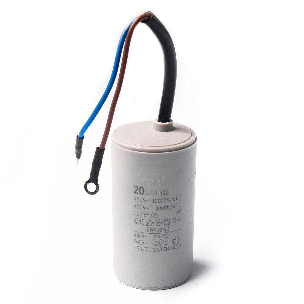 อะไหล่ Capacitor 20 uF , 30 uF และ 45 uF สำหรับปั๊มน้ำ 1 แรงม้า (750W) และ 2 แรงม้า (1500W)