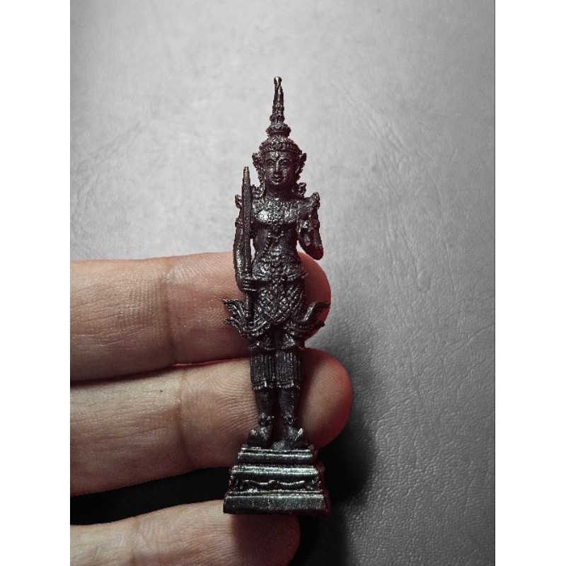 พระสยามเทวาธิราช เนื้อทองแดงรมดำมันปู สวยๆรายละเอียดชัดเจน ถูกและดีที่สุด