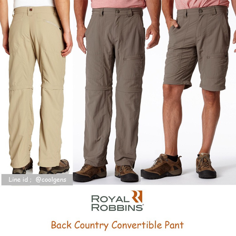 กางเกงถอดขา Royal Robbins Backcountry Convertible  Pants