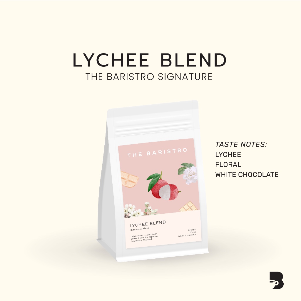 เมล็ดกาแฟ คั่วอ่อน - Lychee Blend The Baristro Signature