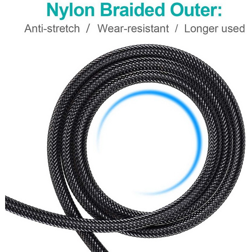 X-Tips BEND สาย Optical หัวงอ 2 ด้าน รองรับ SPDIF 5.1 / 7.1 สายถักหนังงูทนทาน