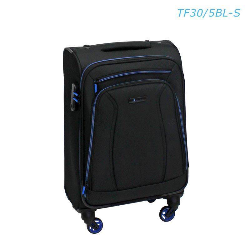 Fantastico กระเป๋าเดินทางแบบผ้า แกรนด์ 19 นิ้ว (49 ซม.) สีดำคาดน้ำเงิน รุ่น TF30/5BL-S