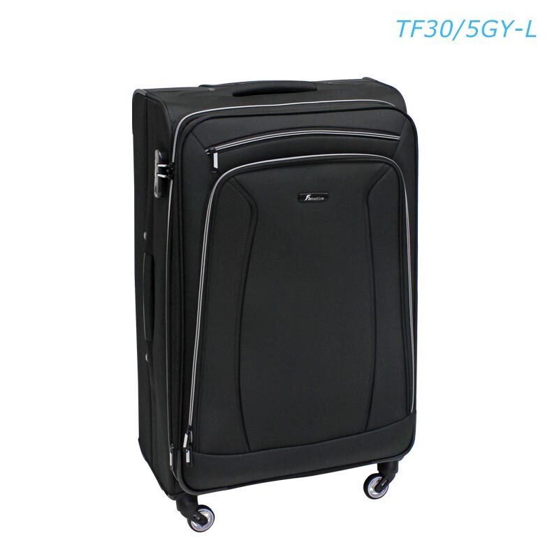 Fantastico กระเป๋าเดินทางแบบผ้า แกรนด์ 28 นิ้ว (71 ซม.) สีดำคาดเทา รุ่น TF30/5GY-L
