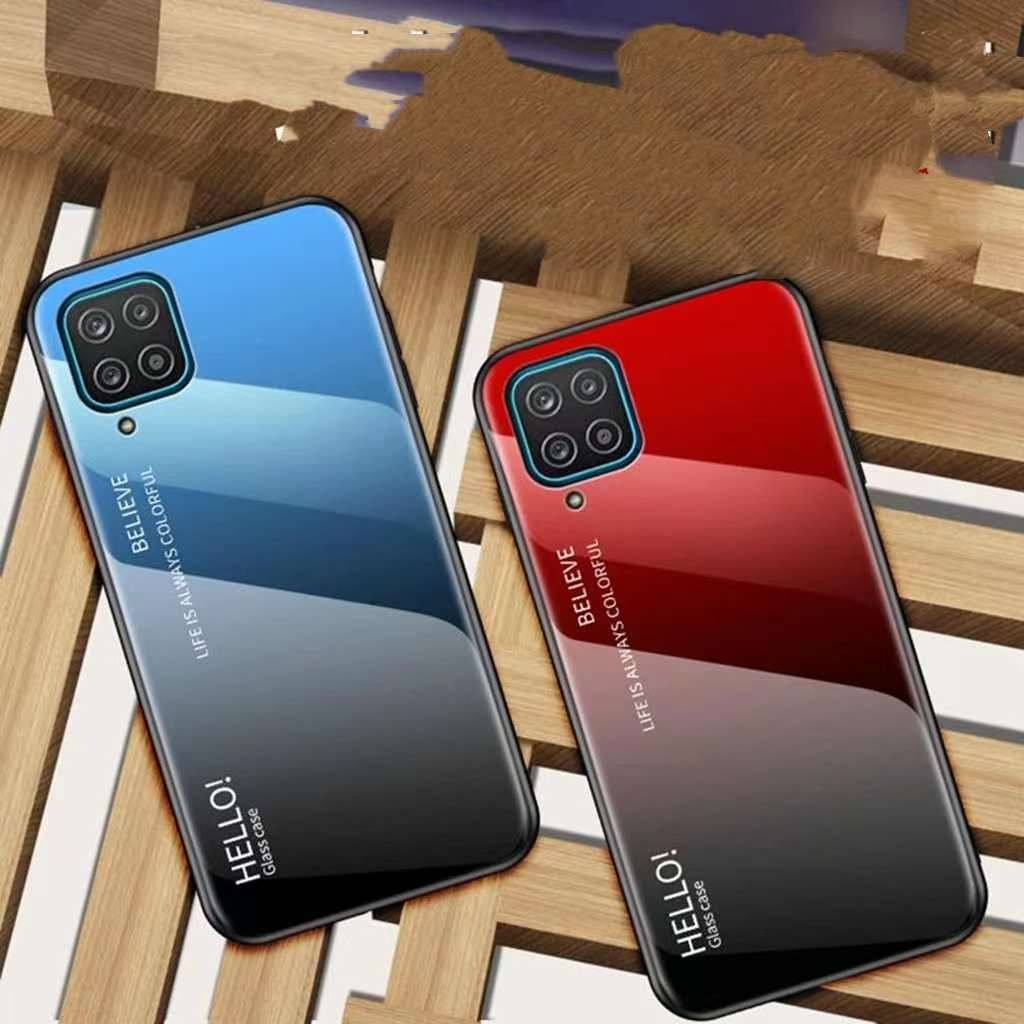 เคสกระจกเงาไล่สี สำหรับ Samsung A12 M12 A42 เคสไล่สี ตรงรุ่น