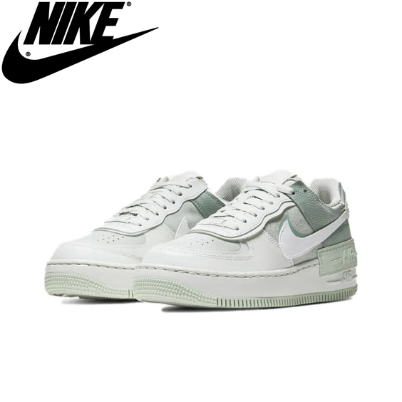 【ของแท้ 100%】Nike Air Force 1 Low Shadow CW2655-001 Grayish green