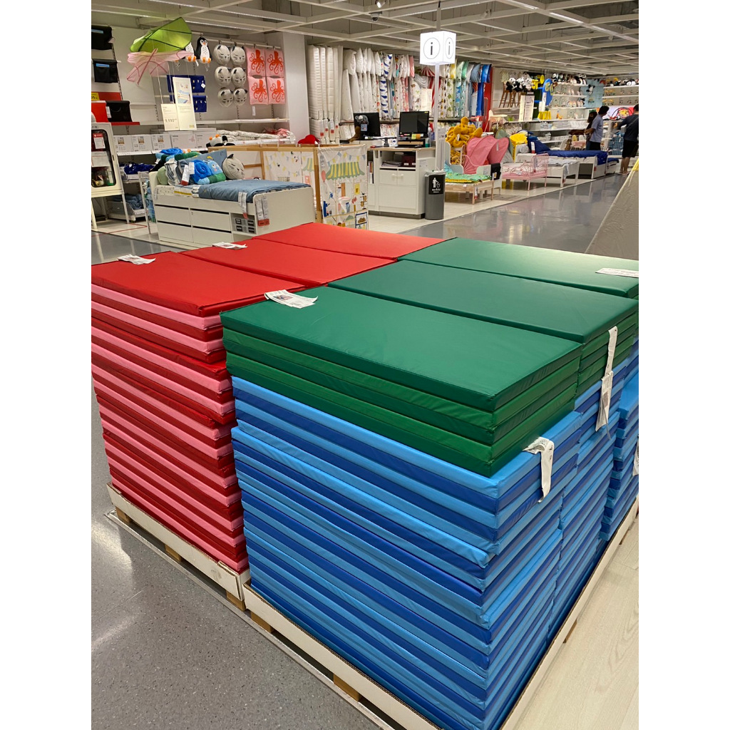 แผ่นรองเล่น แผ่นรองคลาน เสื่อรองคลาน เบาะรองคลาน IKEA PLUFSIG