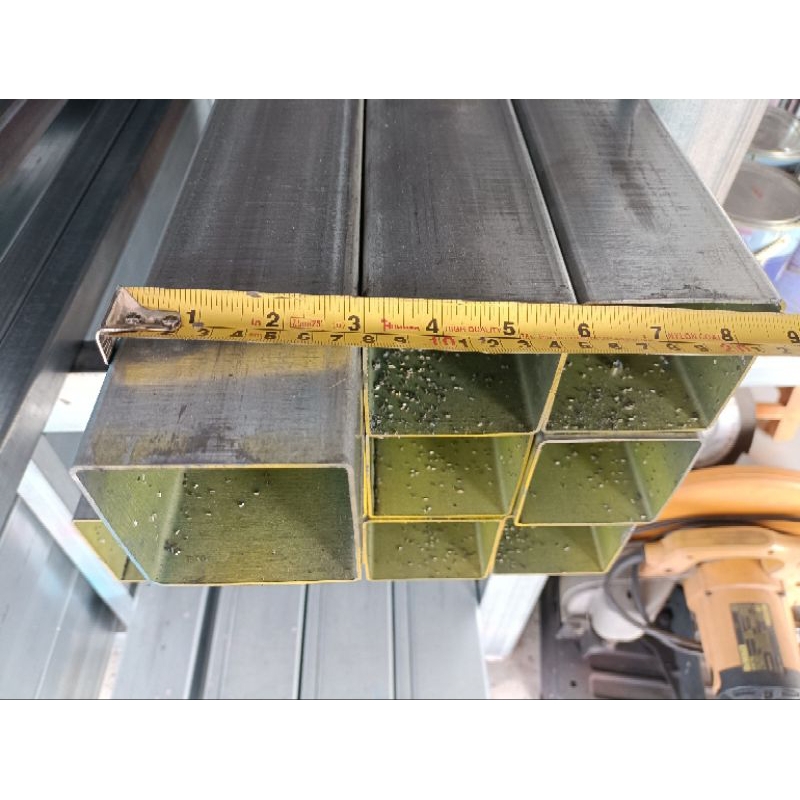 เหล็กกล่อง กัลวาไนซ์ 3*3 GI (75*75) หนา 1.50 มิล หน้าเต็ม