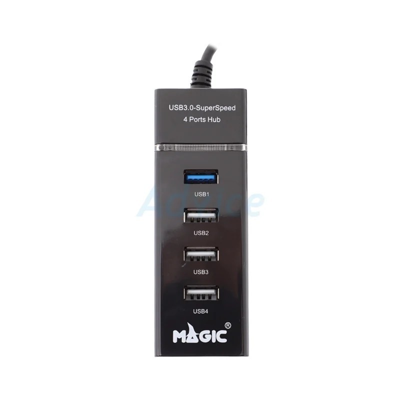 4 Port USB HUB v2.0 MAGIC TECH MT291 (Black) - A0154203