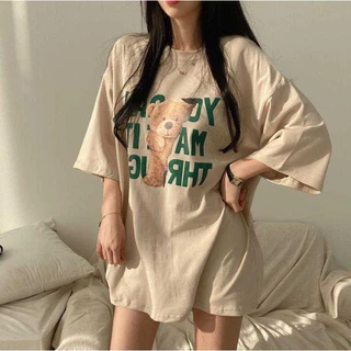 Ko เสื้อ สกีนลายน่ารัก เสื้อยืด ใส่สบายผ้า ผ้าคอตตอนผสมโพลีเอสเตอร์ 791