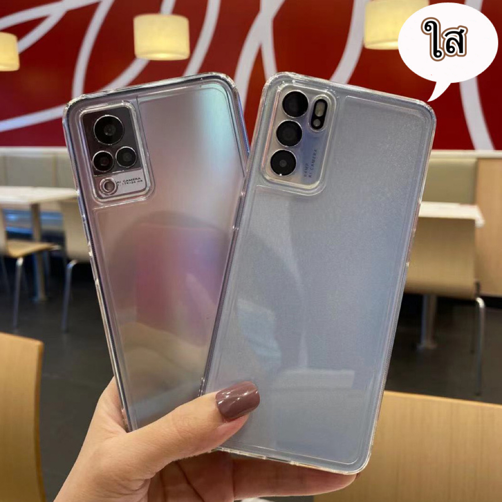 เคสใส TPU กันกล้อง งานSpace OPPO A15 A18 A17 A38 A53 A78 A98 A58 A5S A57 RENO8T RENO4 RENO5 RENO6Z RENO7Z RENO8Z RENO10
