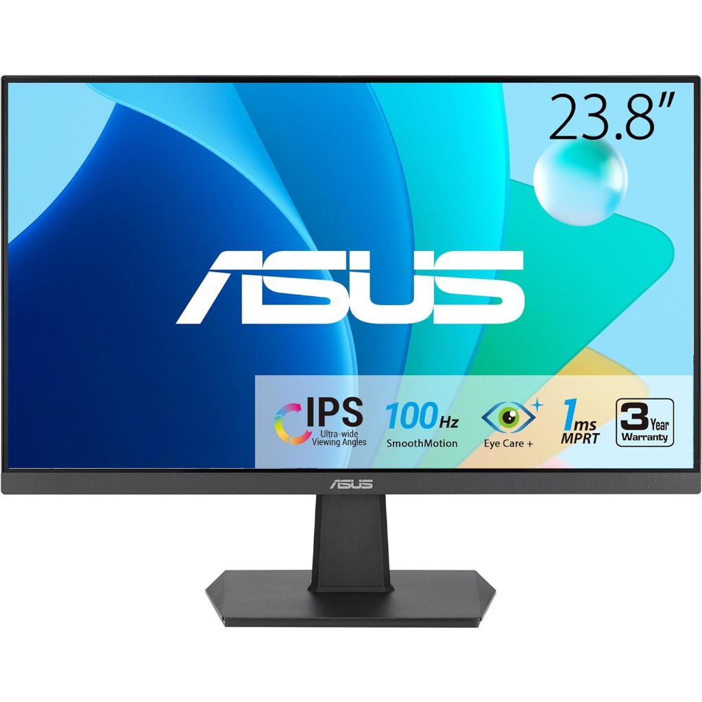 MONITOR (จอมอนิเตอร์) ASUS VA24EHF - 23.8" IPS FHD 100Hz