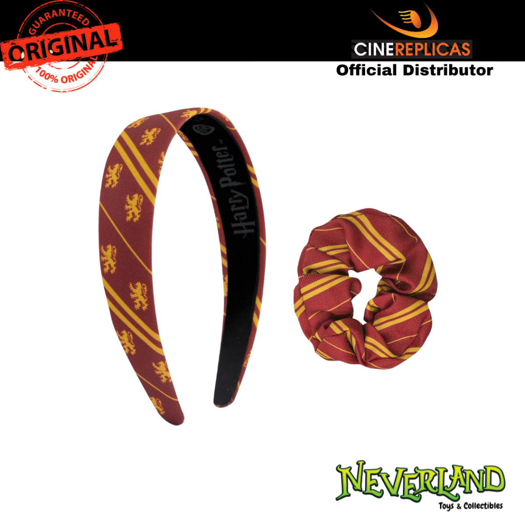 (Cinereplicas) Harry Potter Gryffindor Hair Headband & Bow Set of 2 Cinereplicas