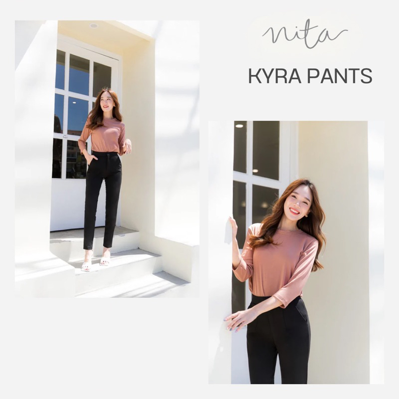 Nita Studio : RM4 NITA KYRA PANTS กางเกงรุ่นเก็บหุ่น แบรนด์ NITA #RM4แบรนด์นิต้า