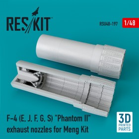 RSU48-0197	F-4 (E,J,F,G,S) "Phantom II" exhaust nozzles for Meng Kit  (1/48)