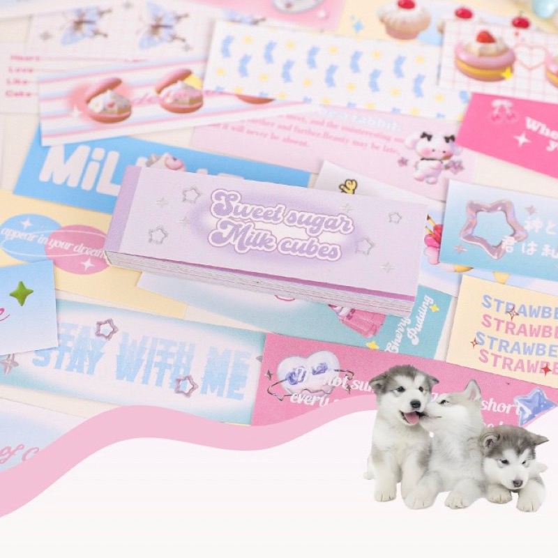 💥จัดส่งไว💥(241-1)สติกเกอร์ตกแต่งขนาดเล็กทรงสี่เหลี่ยมผืนผ้า - รูปที่ 2