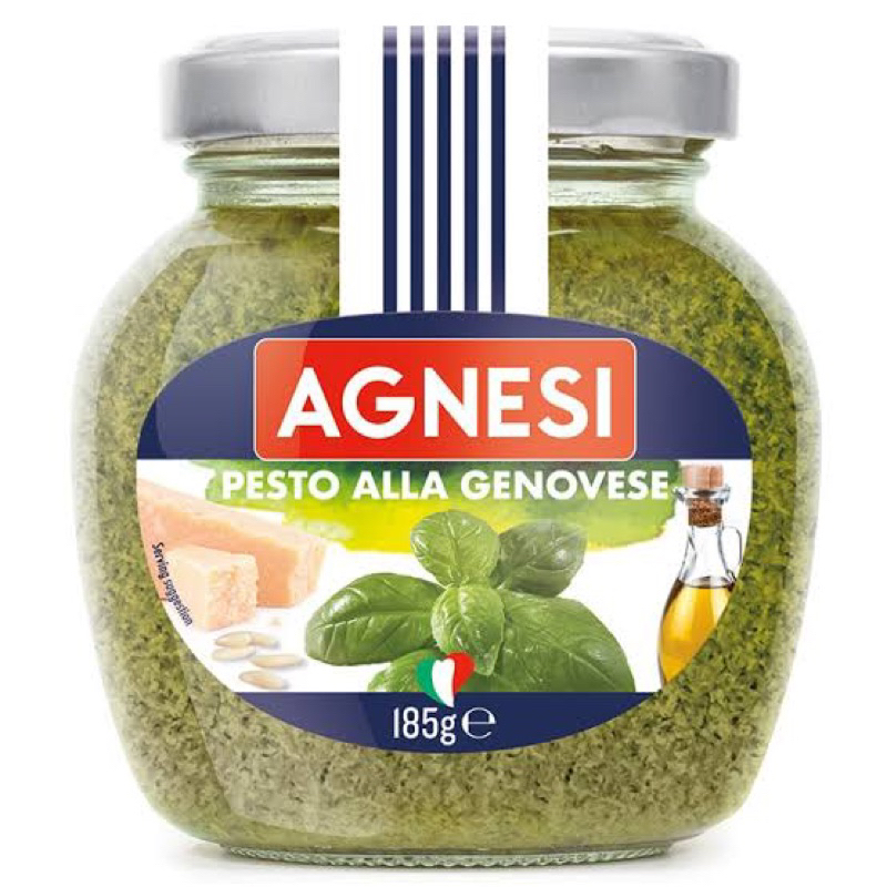 Agnesi alla genovese pesto sauce185g.🇮🇹 ซอสเพสโต้ นำเข้า สำหรับปรุงอาหาร