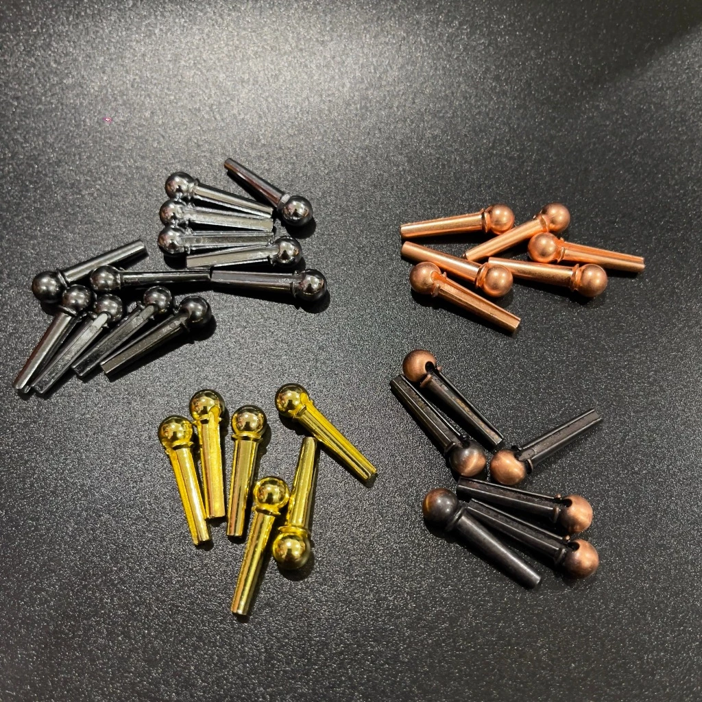 หมุดกีต้าร์ เหล็ก หมุดกีต้าร์โปร่ง guitar pin 6 ชิ้น