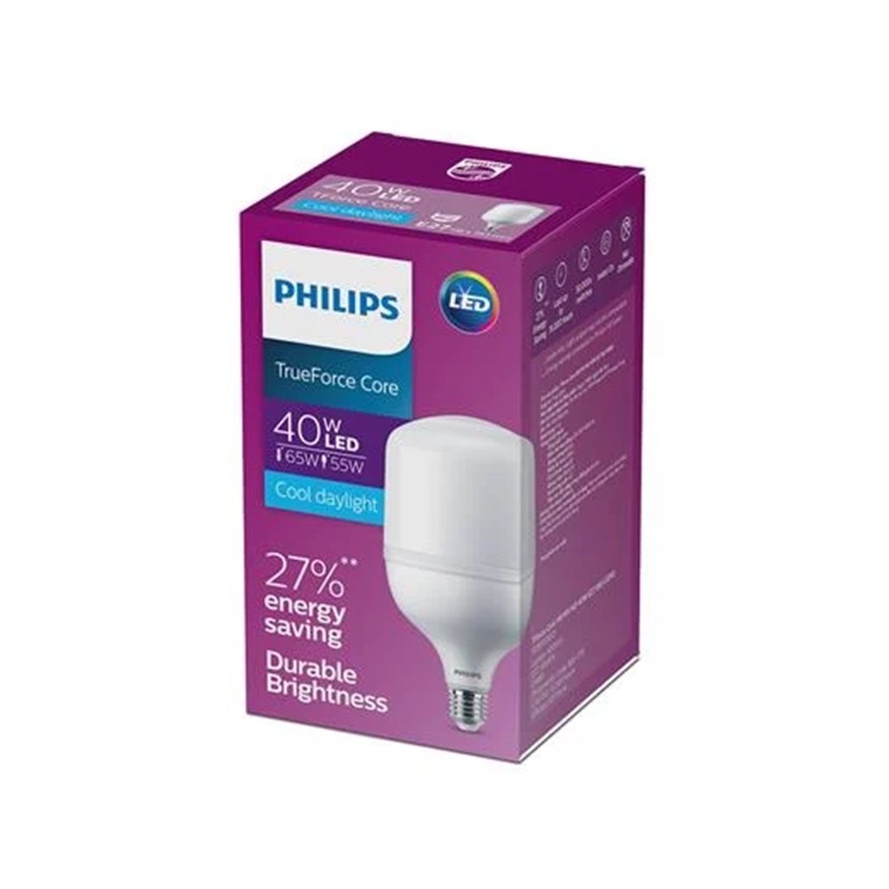 Philips หลอดไฟ LED ทรูฟอร์ซไฮเบย์-คอร์ ขนาด 40 W TForce Core 4000 LM ขั้ว E27 หลอดไฟฟิลลิปส์