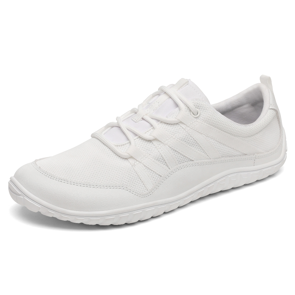 รองเท้า Saguaro Forestep หน้ากว้าง แบบลำลอง สไตล์มินิมอล barefoot shoes สีขาว
