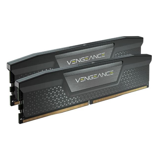 32GB (16GBx2) DDR5 5600MHz RAM (หน่วยความจำ) CORSAIR VENGEANCE DDR5 (INTEL XMP) (BLACK) (CMK32GX5M2B5600C40)