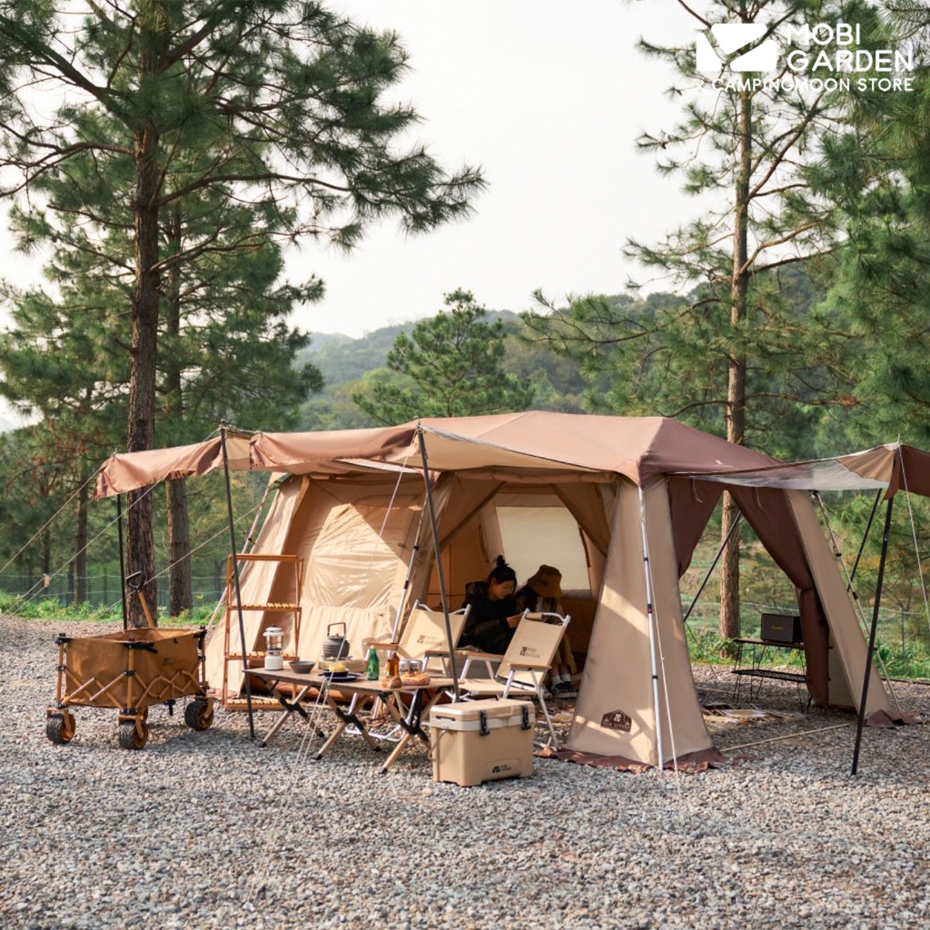 เต็นท์ Mobi Garden รุ่น Holiday Mountain Residence 13 ขนาด 5-8 คน เนื้อผ้า 150D Oxford