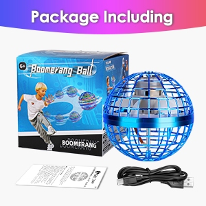 Selvim Flying Ball, Flying Ball Hover Ball Built-in RGB LED Rotary 360° UFO