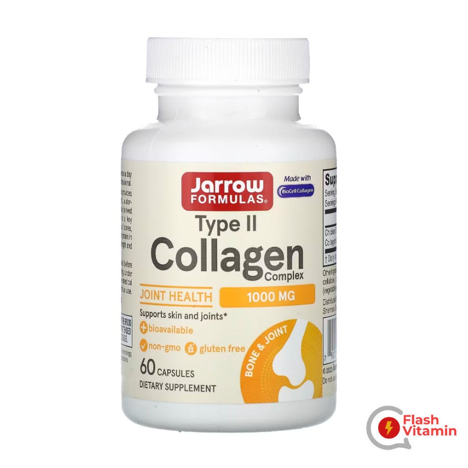 < พร้อมส่ง > Jarrow Formulas , Type II Collagen Complex , 60 แคปซูล - คอลลาเจน ไทป์ 2 บำรุง กระดูก และ ข้อต่อ