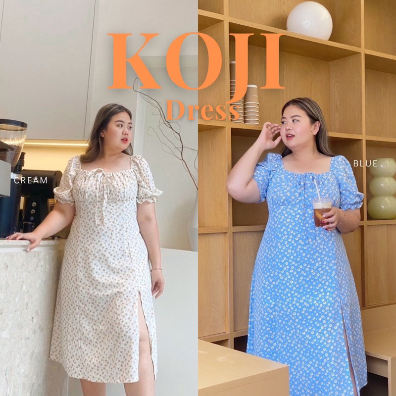 New Collection Koji Dress /เดรสผ่าหน้ามีซับใน