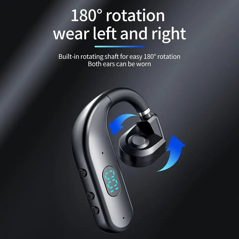 หูฟังบลูทูธ Bone Conduction Kawa T50 กันน้ำ บลูทูธ 5.3 แบตอึดคุยต่อเนื่อง 30 ชม หน้าจอ LED แสดง % แบตเตอรี่ หูฟังไร้สาย