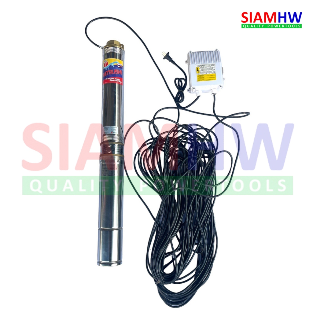 ซับเมอร์ส MITSUSHI 1.5 HP 10ใบ (สเปค Franklin) เกลียว 1.5" 954-MIT-4-410-45B H.Max70m Q.Max100L/Min