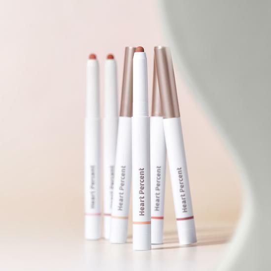 Heart Percent Dote On Mood Lip Pencil (02 Creamy Pink, 06 Rose Beige, 14 Calm Pink, 20 Salmon Beige)