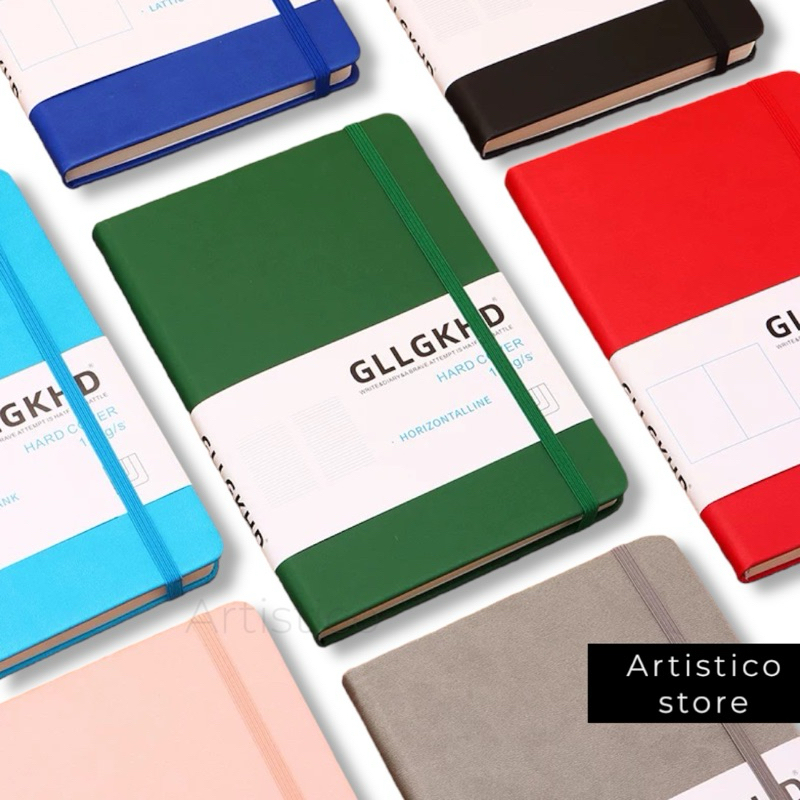 สมุดโน้ต A5 ปกหนัง PU สมุดโน๊ตลายจุด