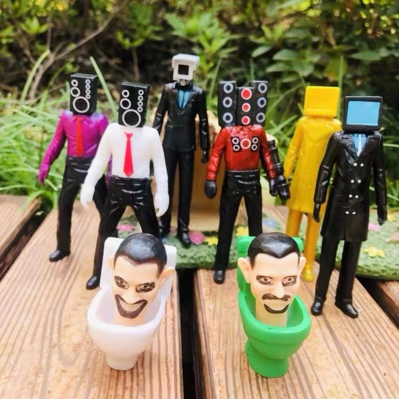 โมเดลตุ๊กตาฟิกเกอร์ Skibidi Toilet Action Figure Speakerman TV Man Monitor Man ของเล่นสําหรับเด็ก เก็บสะสม 6738 thumbnail 4