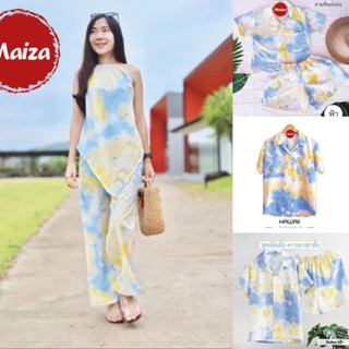 (ร้านค้าส่งไว)ชุดครอบครัว เซทเสื้อสามเหลี่ยม +กางเกงเอวเชือก…