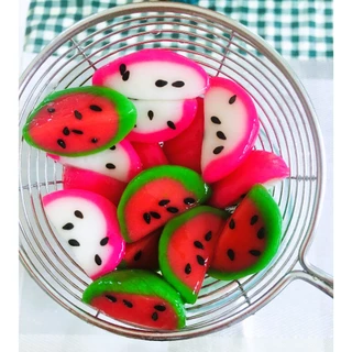 เม็ดบัวลอยรูปแก้วมังกร+แตงโม Home made100%ต้นตำรับสูตรคุณยาย By jasmine300กรัม