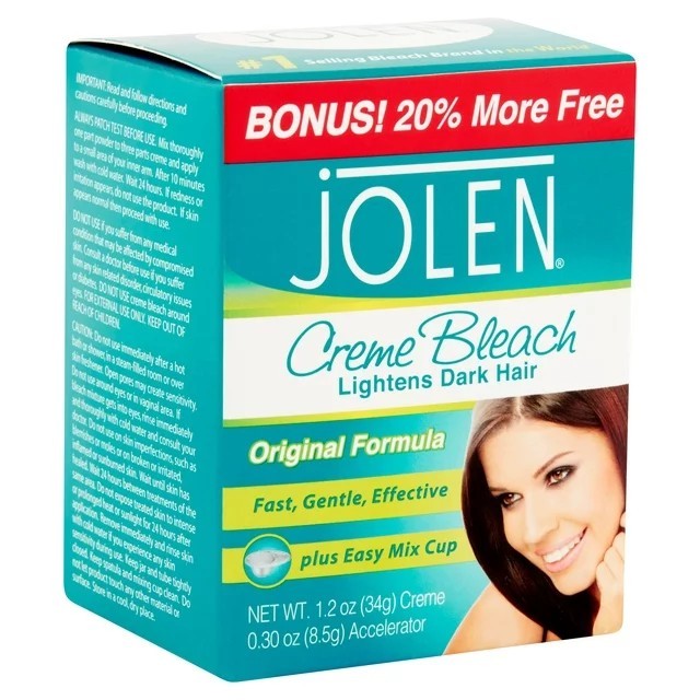 [ลด30% ใช้โค้ดไลฟ์/Shopee Video]✅พร้อมส่ง✅แท้ ครีมเปลี่ยนสีคิ้วและหนวด Jolen Creme Bleach Dark Hair 