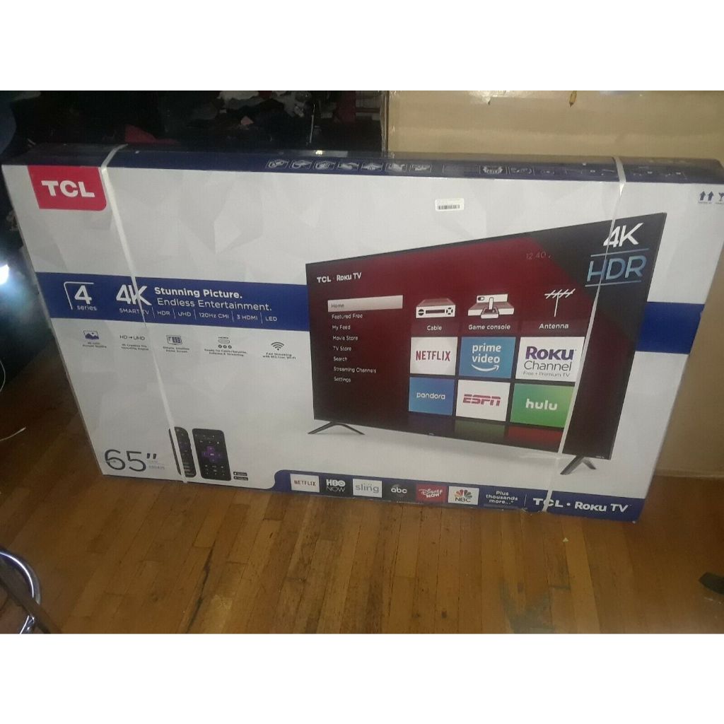 TCL 65 Inch 4K UHD HDR LED Smart Roku TV BRAND NEW IN BOX
