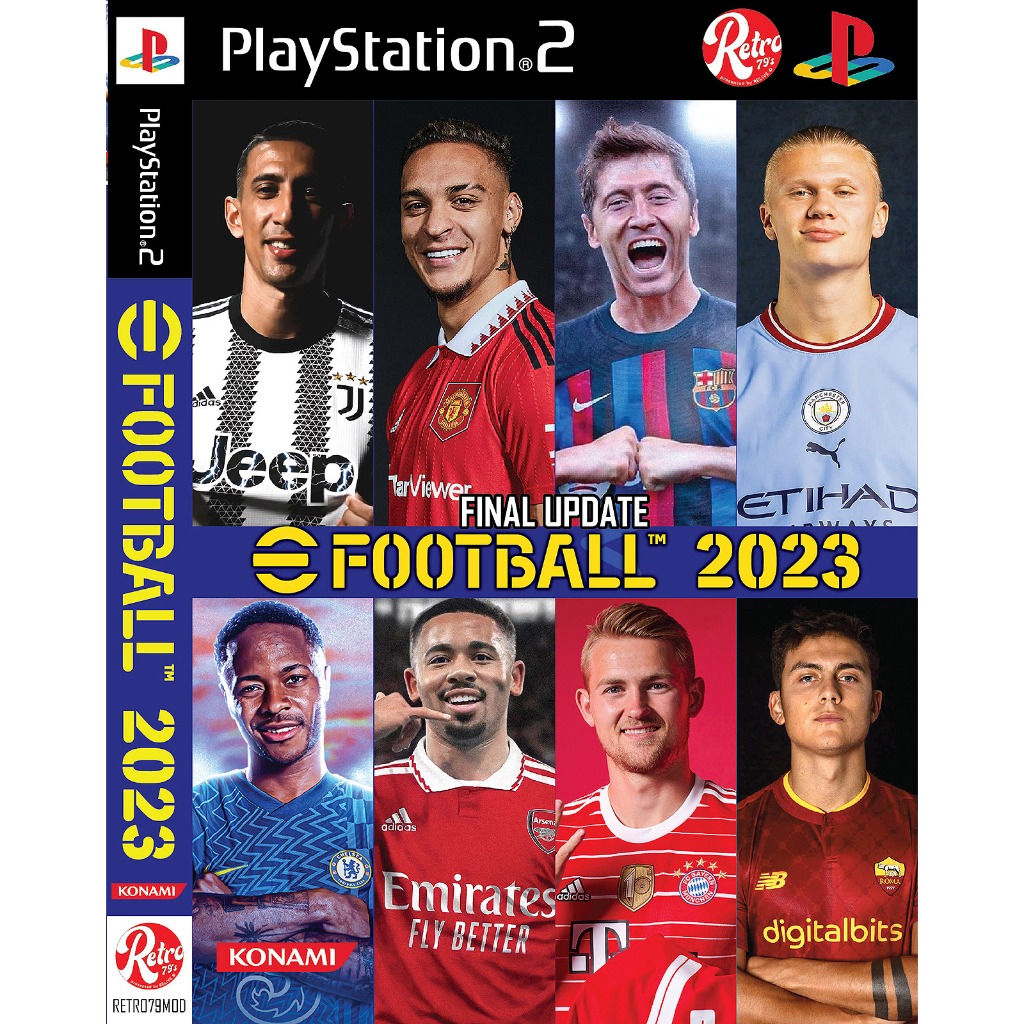 💿 แผ่นเกมส์ PS2 💿 E football 2023 อัพเดทล่าสุด PES 2023 EFOOTBALL ⚔️ PlayStation 2